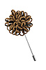 Lapel pin Lenny Loops brown