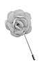 Lapel pin Linen Look brown