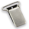 set of suspender clips 20mm antique silver