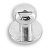 set of suspender buttons & screws silver S