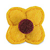 Lapel pin felt flower short