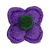 Lapel pin felt flower short