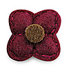 Lapel pin felt flower short