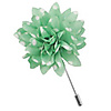 Lapel pin dahlia dots peach blue
