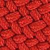 Braided belt vermilion red
