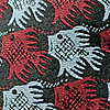 cravat Fish Birds blue