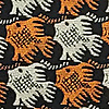 cravat Fish Birds blue