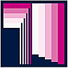 scarf pink striped square
