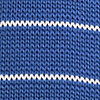 Necktie knitted blue striped