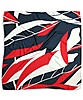 Scarf pattern navy rust