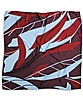 Scarf pattern navy rust