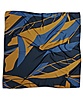 Scarf pattern navy rust