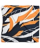 Scarf pattern navy rust