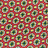 Men's scarf Ornamental Silk black red