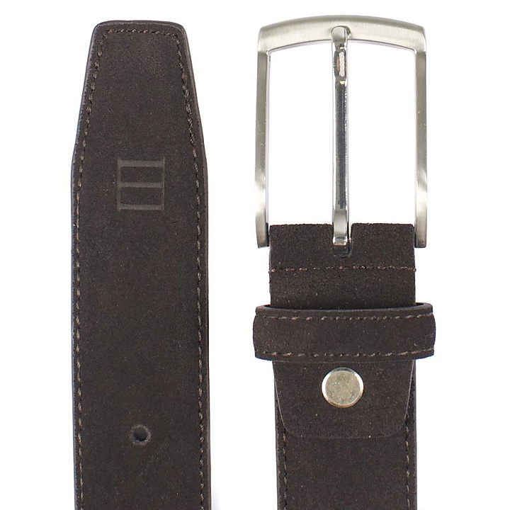 belt dark brown suede M