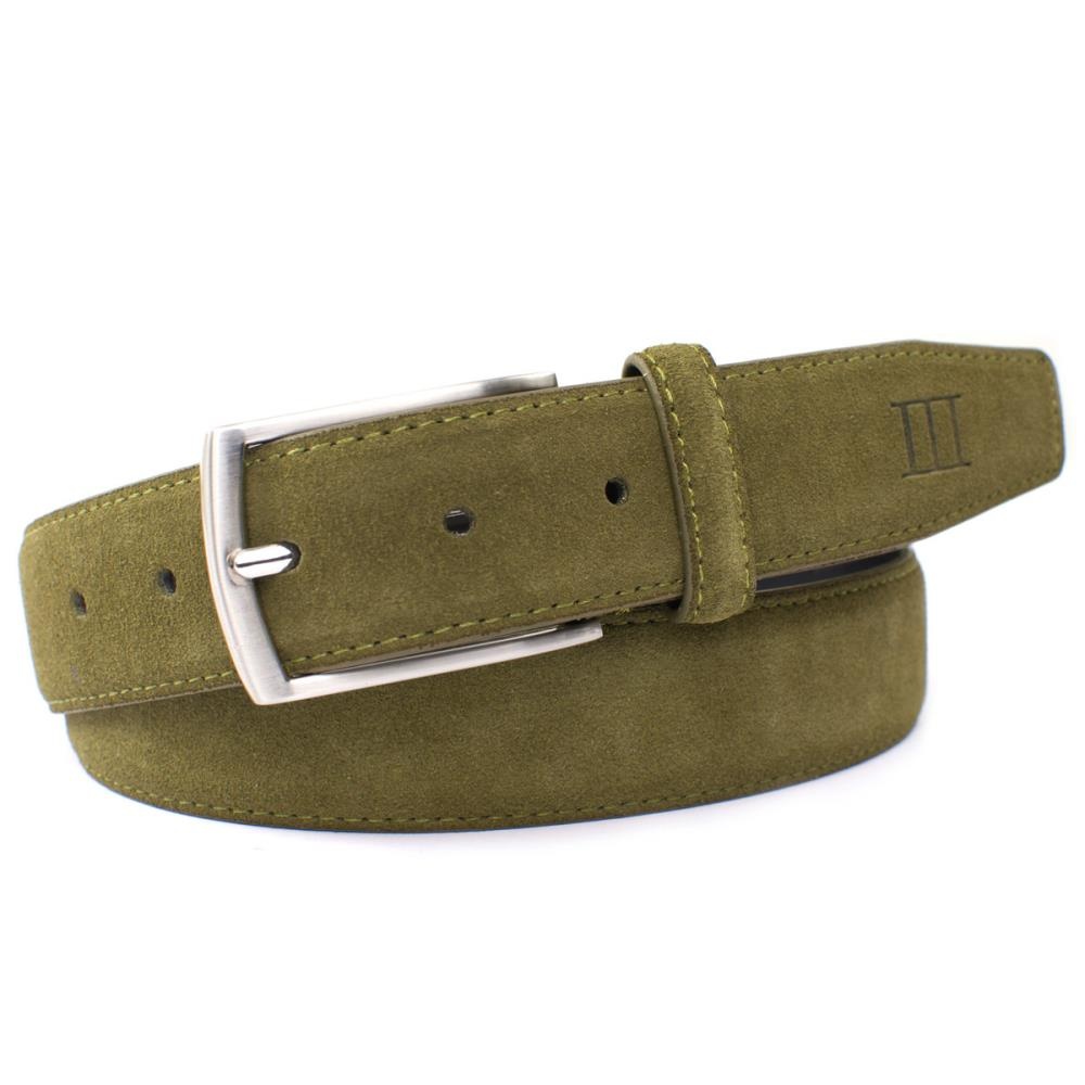 belt green suede M - 1