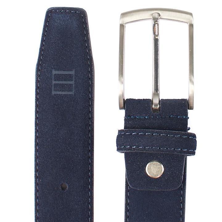 belt navy suede M
