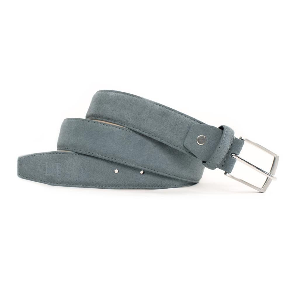 belt sky blue suede L - 1