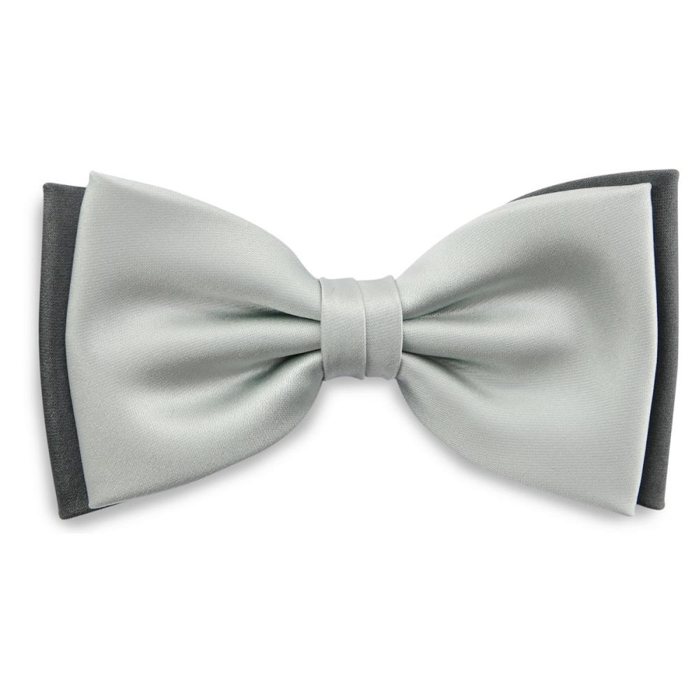 Bow tie black-silver grey - 1