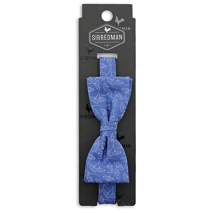 bow tie Botanical Flow denim blue