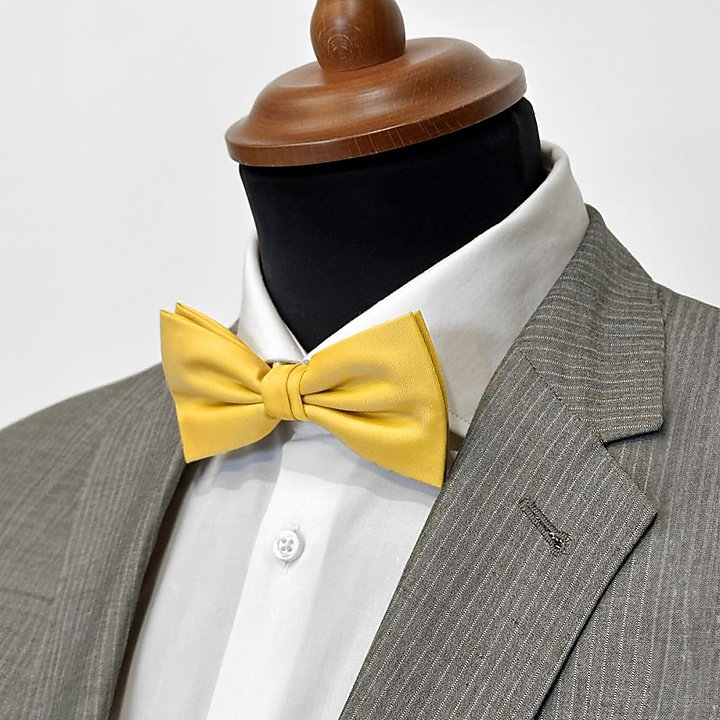 Bow tie bright yellow