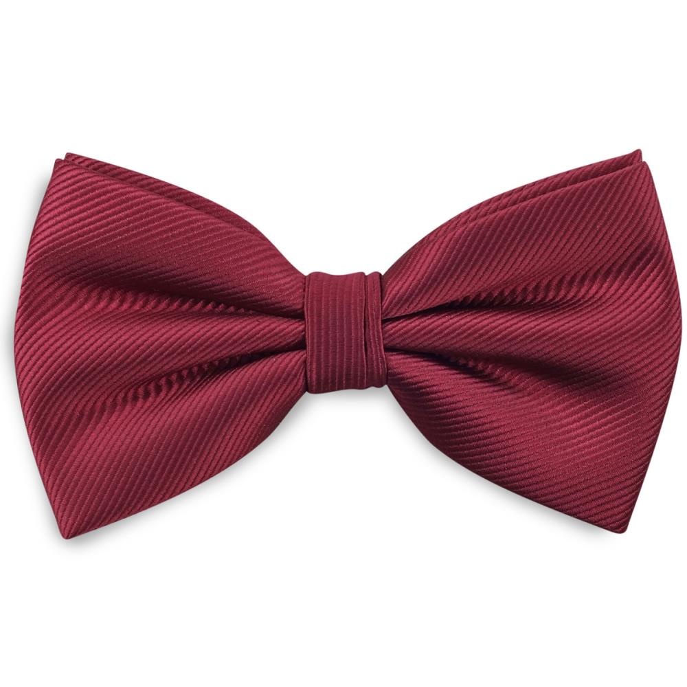 bow tie burgundy repp - 1