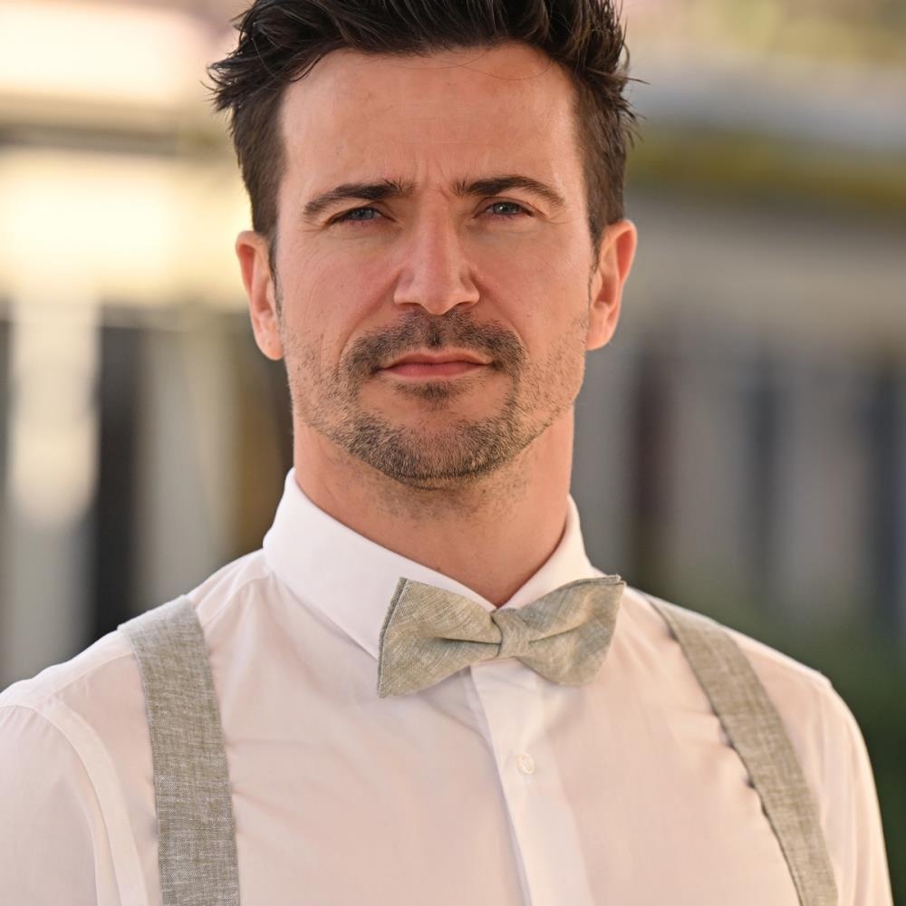 bow tie Charming Chambré Olive - 1