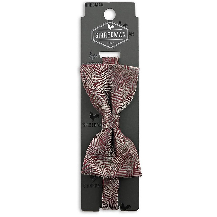 bow tie Festive Leaves bordeaux