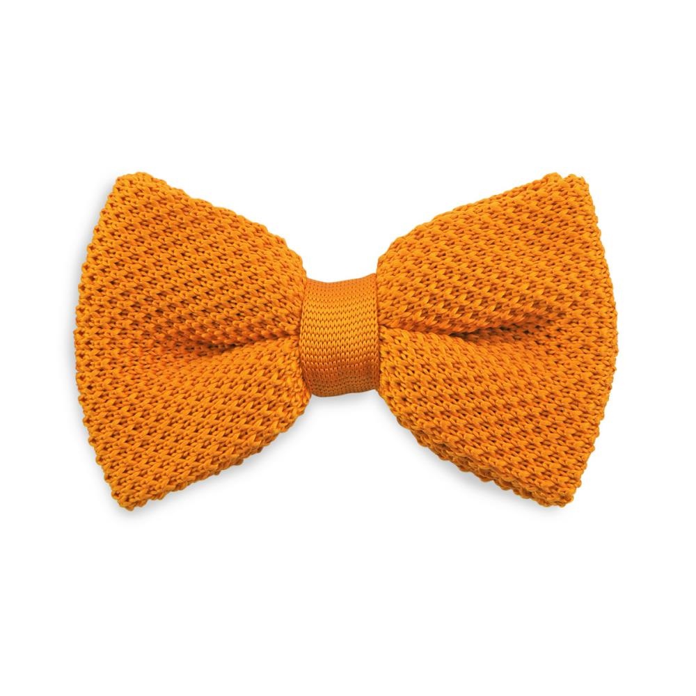 Bow tie knitted orange - 1