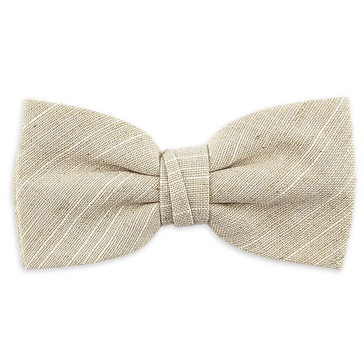 bow tie Linen Love Beige