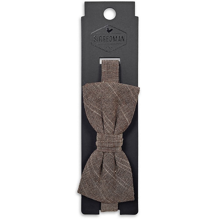 bow tie Linen Love Brown