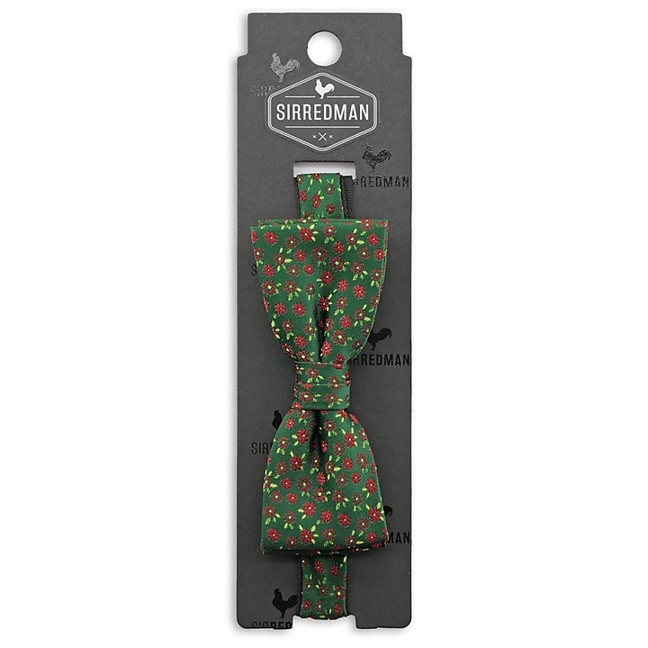 bow tie Little Flowers green