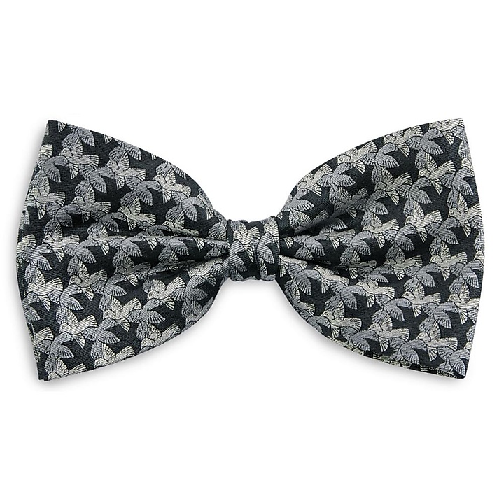 bow tie Love Birds grey