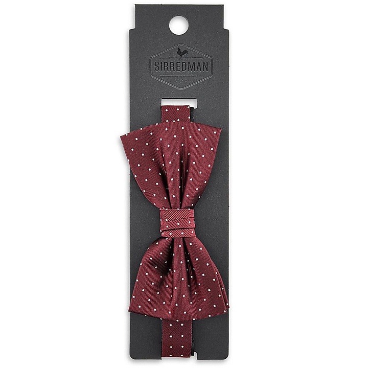 bow tie Mayfair Dots Burgundy