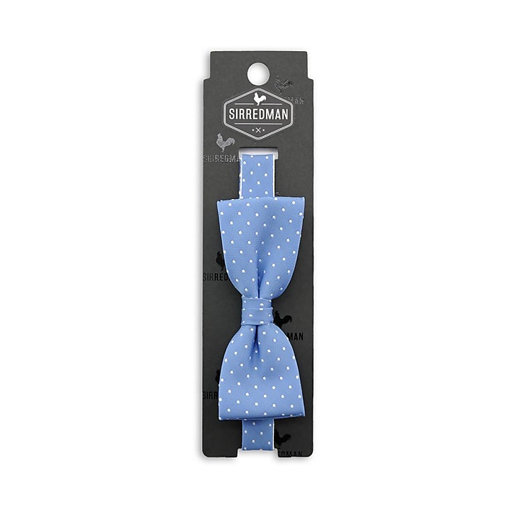 bow tie Micro Dots - light blue