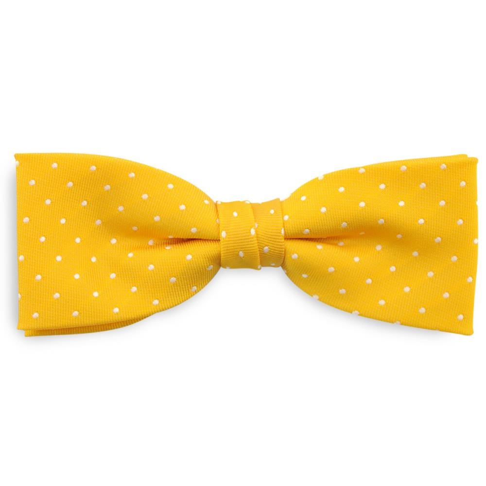 bow tie Micro Dots - yellow - 1