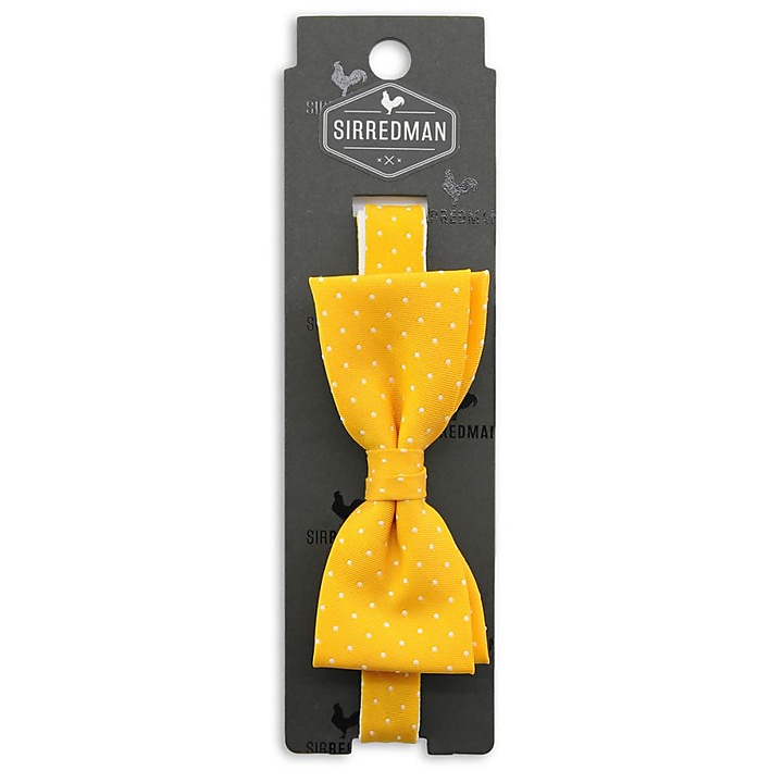 bow tie Micro Dots - yellow