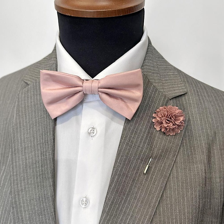 Bow tie misty pink