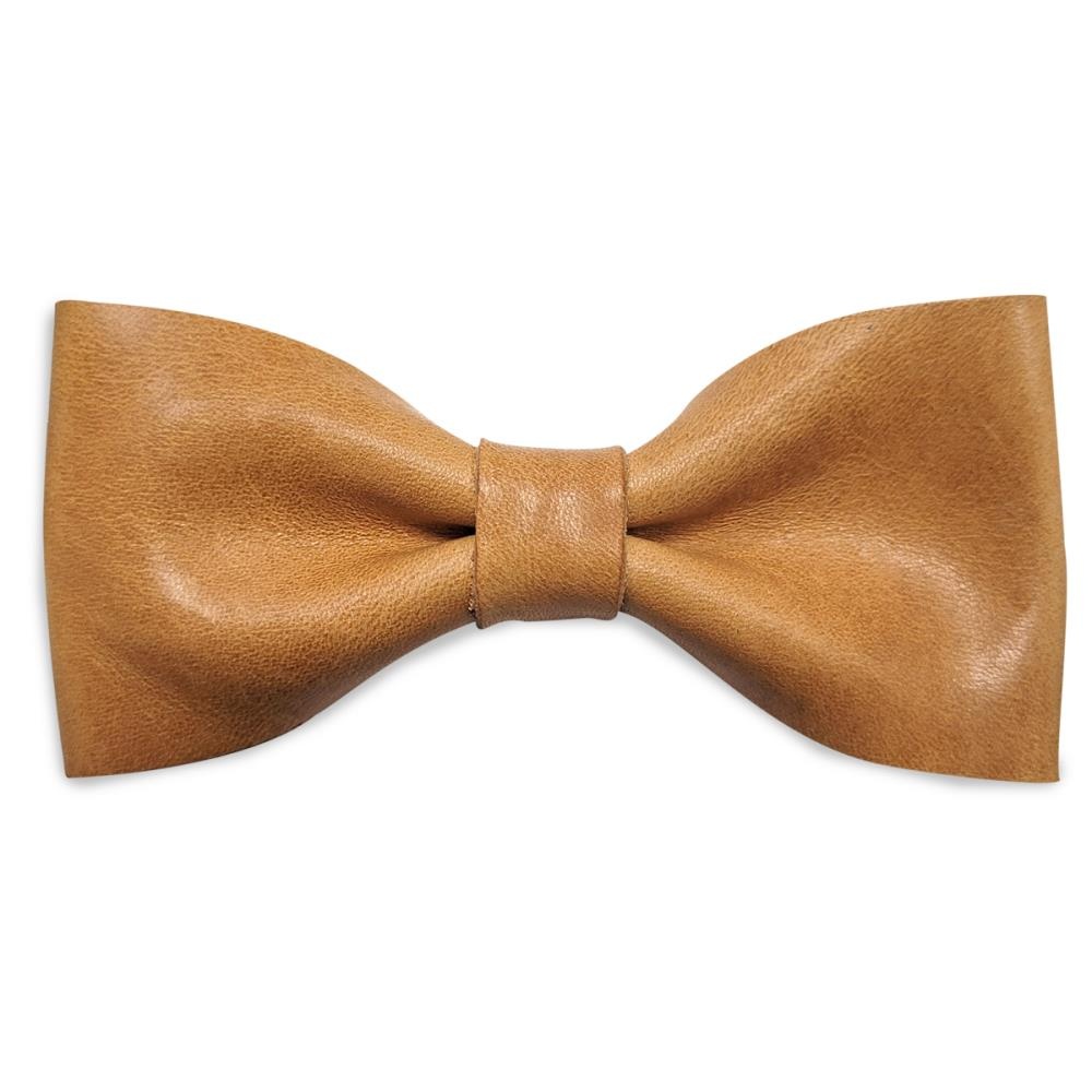 bow tie naturel grain leather - 1