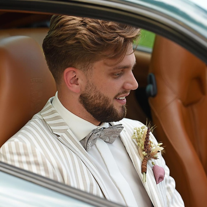 bow tie Paisley Partito verde marrone