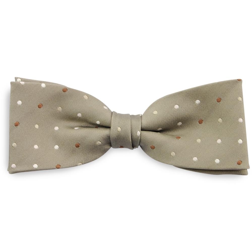 bow tie Primo Puntino - grey green - 1