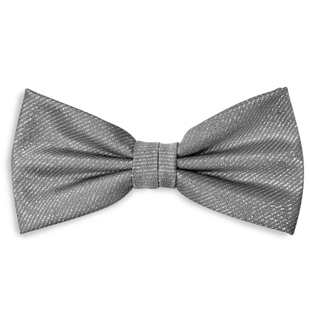 bow tie silver lurex - 1