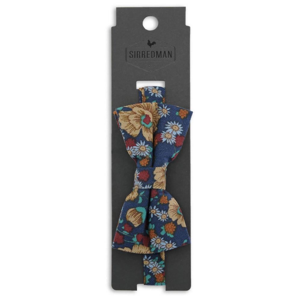 bow tie Vintage Flower blue - 3