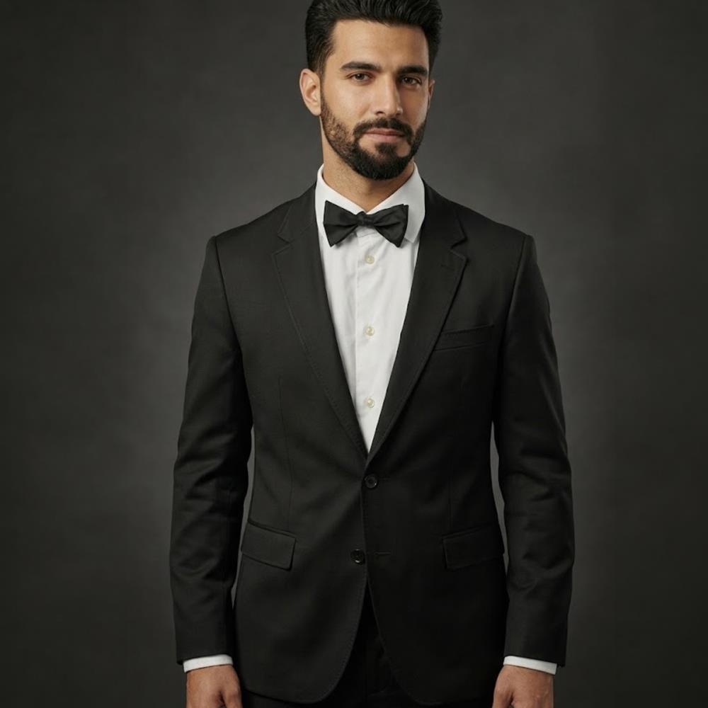 butterfly black satin - 2