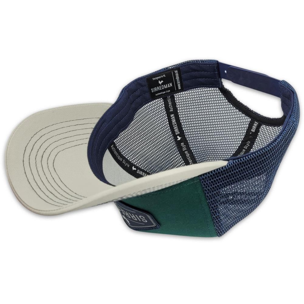 Cap green - blue - beige - 3