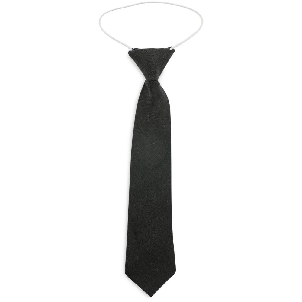 Children necktie cotton black - 1