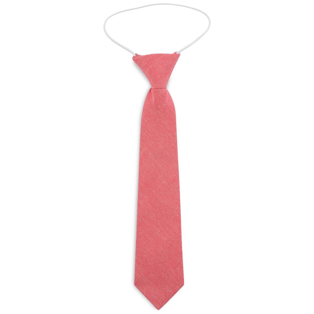 Children necktie cotton coral - 1