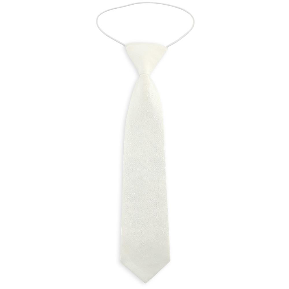 Children necktie cotton white - 1