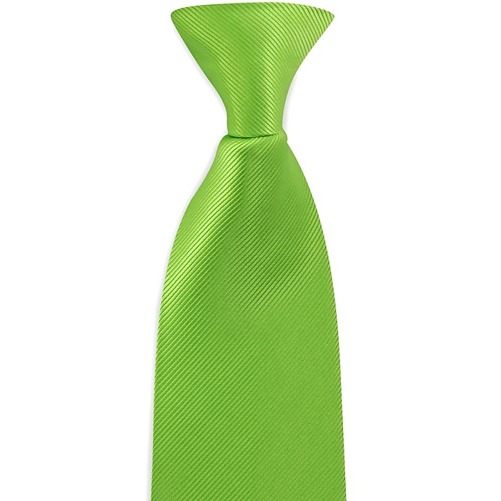clip-on tie apple green repp