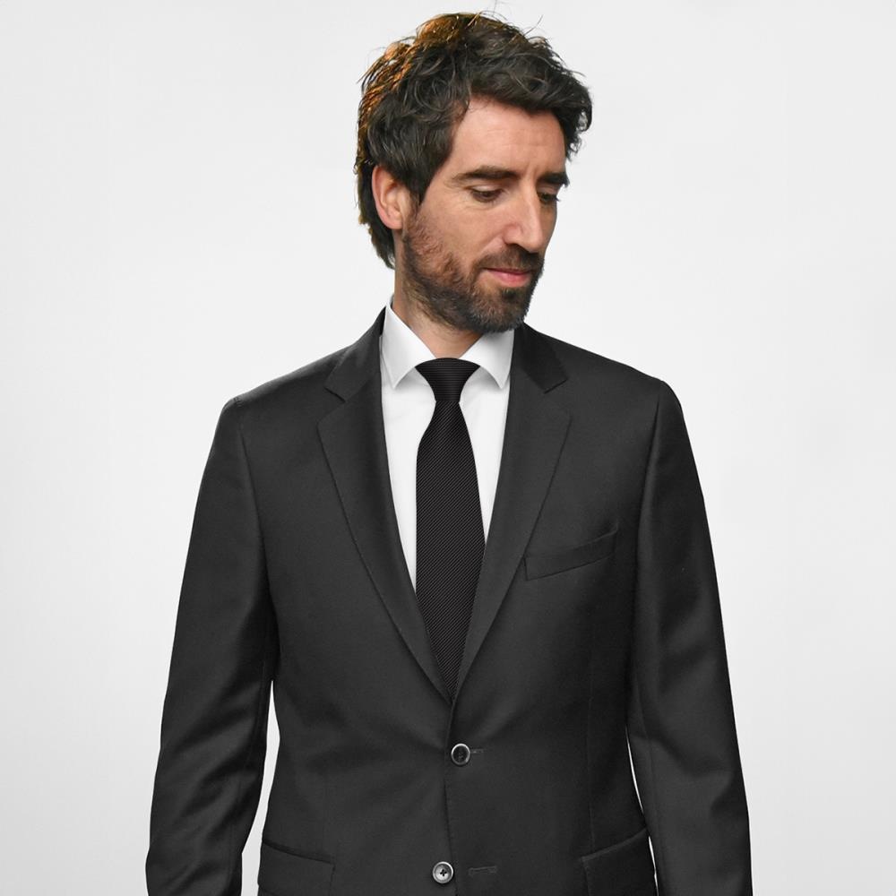 Clip-on tie black repp - 3